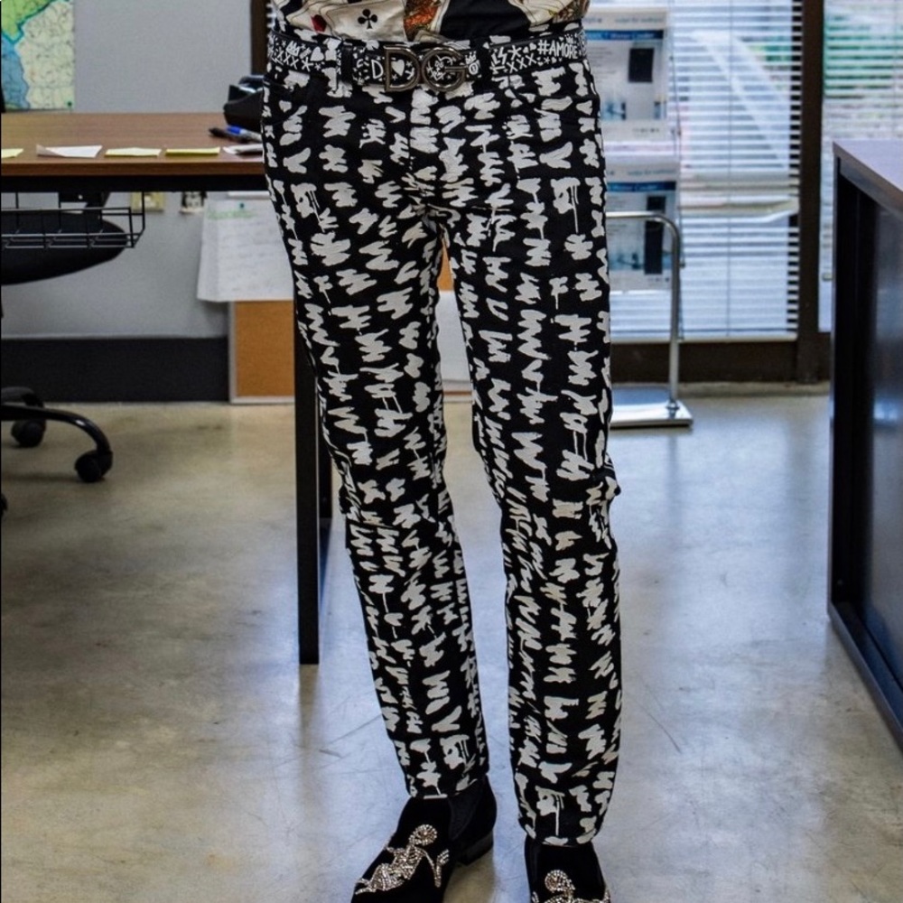 Dolce & Gabbana print jeans